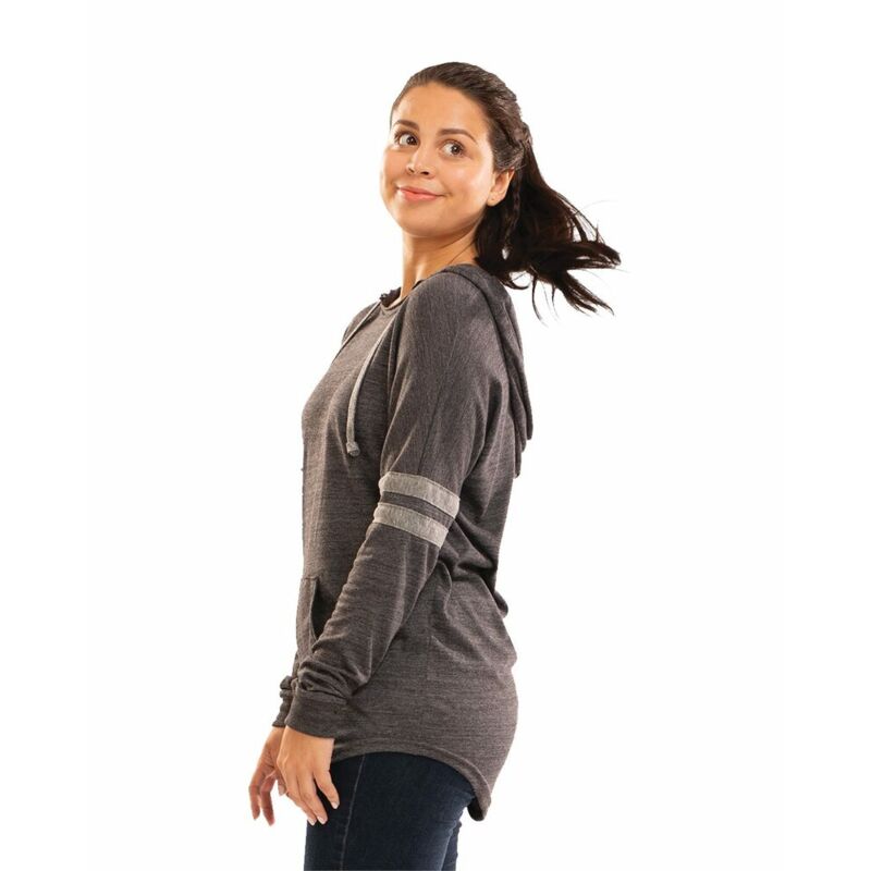 Women's Triblend Hooded Long Sleeve T-Shirt Thumbnail