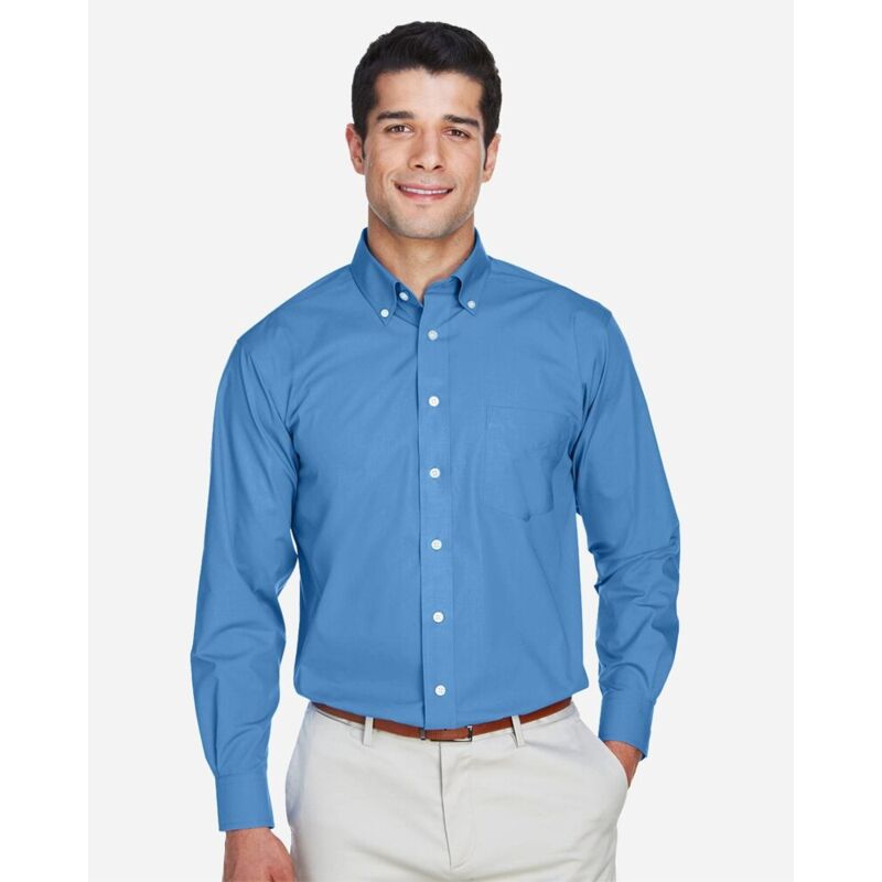 Men's Tall Crown Collection® Broadcloth Woven Dress Shirt Thumbnail