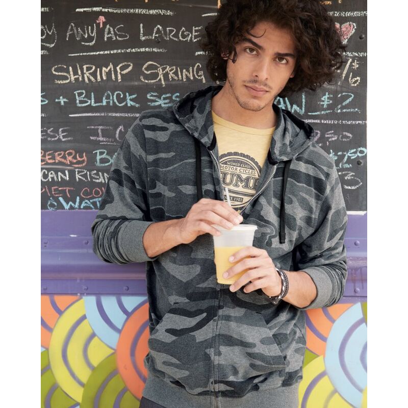 Men's Camo Full-Zip Hooded Sweatshirt Thumbnail