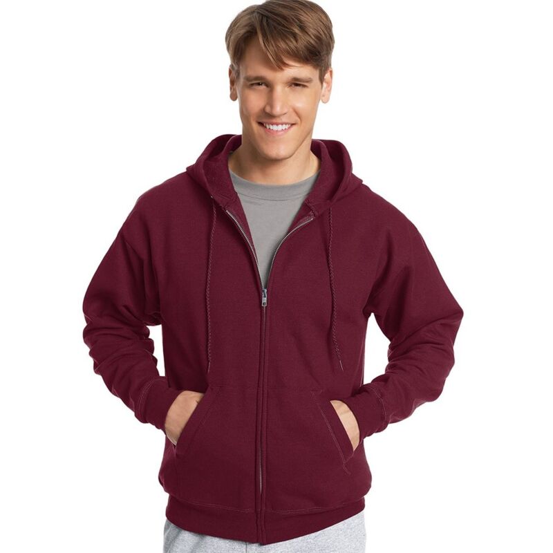 Unisex EcoSmart® Full-Zip Hooded Sweatshirt Thumbnail