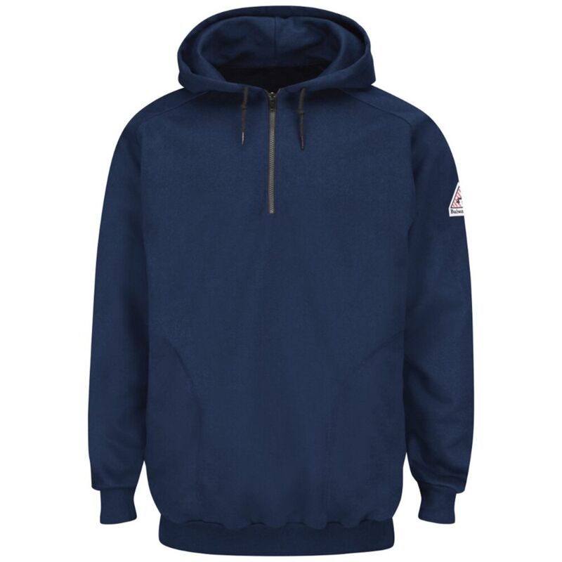 Men's Tall Flame Resistant Quarter-Zip Hooded Sweatshirt Thumbnail