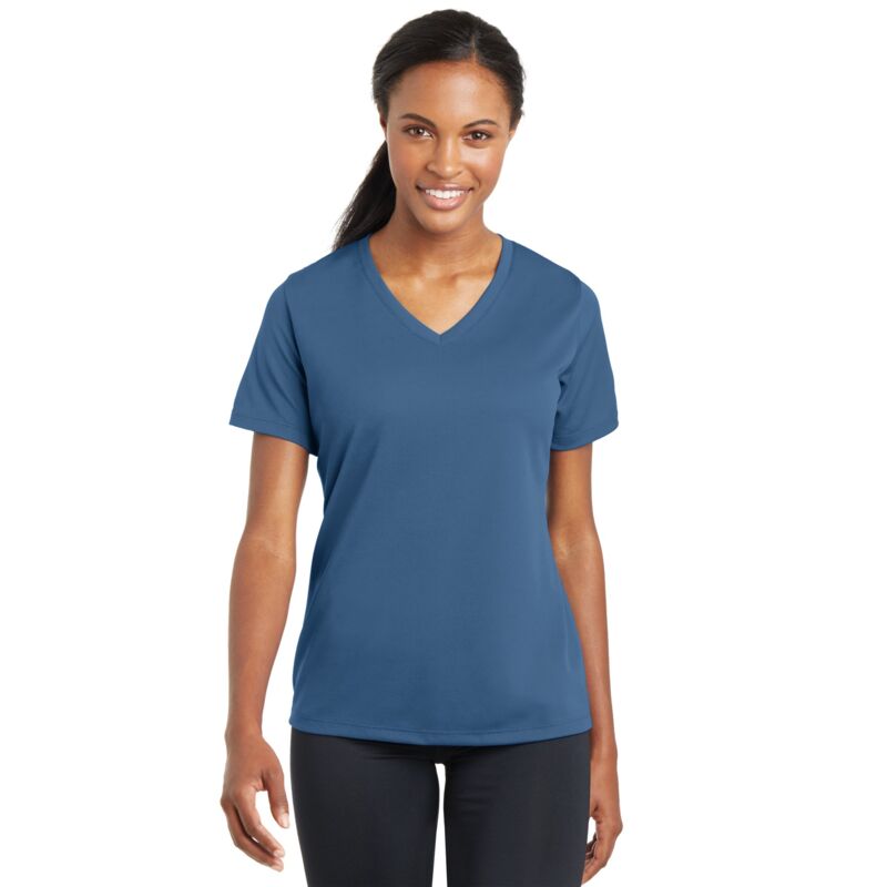 Ladies PosiCharge ® RacerMesh ™ V Neck Tee Thumbnail