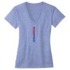 Women's Triblend Deep V-neck Tee Thumbnail