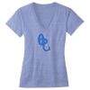 Women's Triblend Deep V-neck Tee Thumbnail