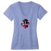 Women's Triblend Deep V-neck Tee Thumbnail