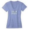 Women's Triblend Deep V-neck Tee Thumbnail