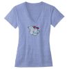 Women's Triblend Deep V-neck Tee Thumbnail